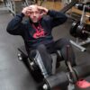 Hoodie "Halt' durch!" navy / feuerrot – Bild 2