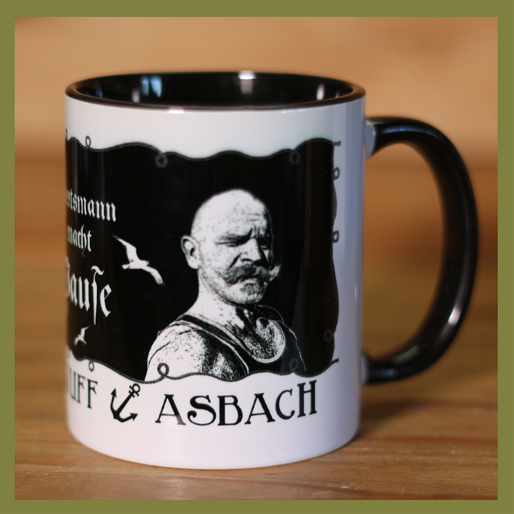 Rummelsnuff Asbach Bootsmann macht Pause Tasse
