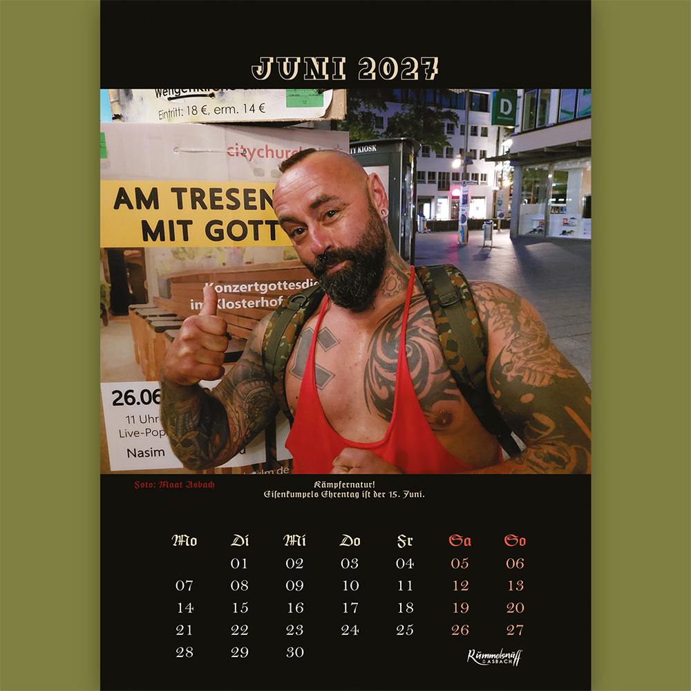 Rummelsnuff Kalender 2027 Jahrweiser Jahresplaner Käpt´n Rummelsnuff Maat Asbach Eisenkumpel Häusi